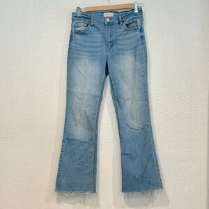 Harper Heritage Jeans High Rise Kick Crop Stretch Frayed Hem W27xL26 Size 25